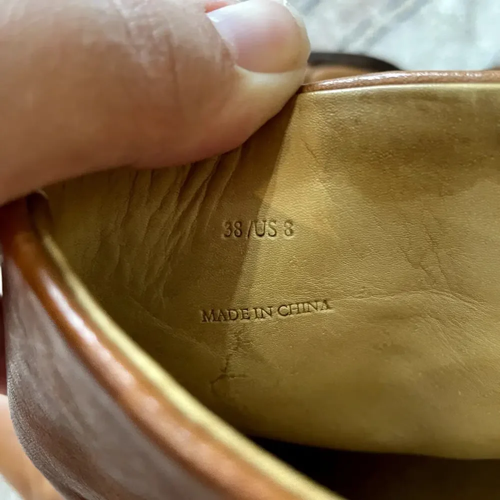 Rag & Bone Newbury Boot Brown Genuine Leather Stacked Heel Bootie Womens SZ 8 - Picture 8 of 10